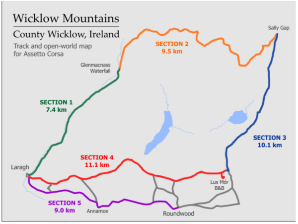 AC / WICKLOW open roads map